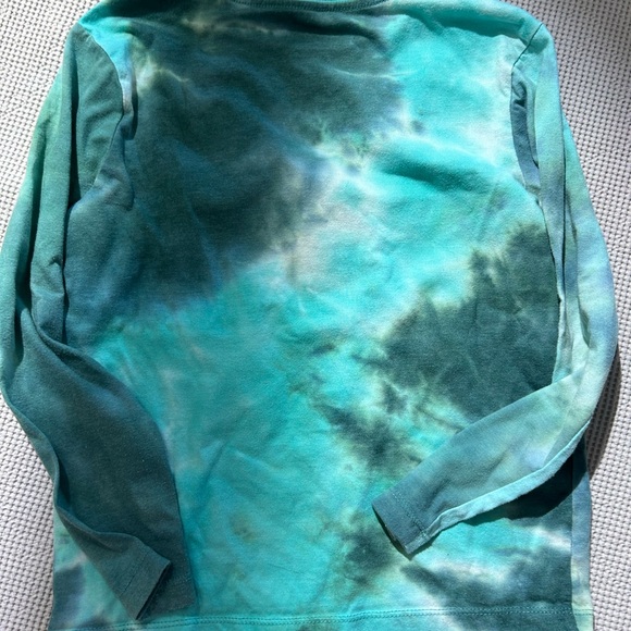 Marvel size kids medium tie dye green long sleeve shirt - Picture 5 of 7